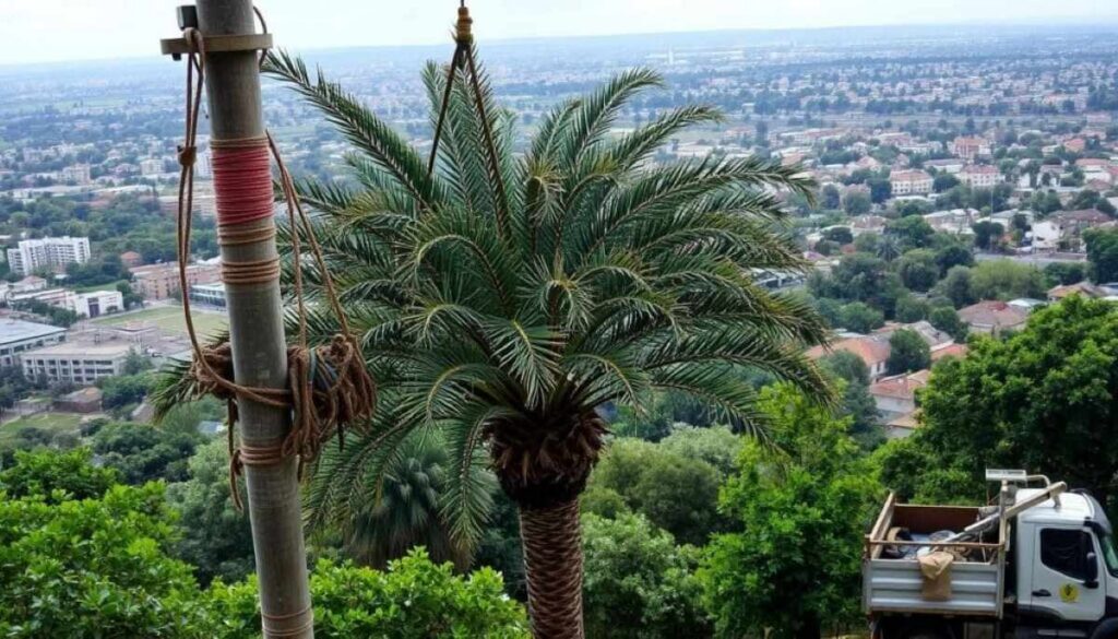 Palm Tree Pruning
